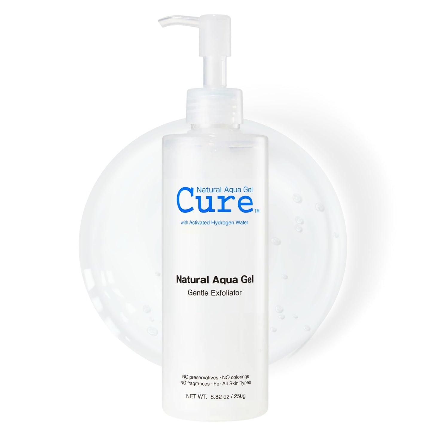 Cure by Toyo | Aqua Gel Gentle Exfoliator | Clear and Softer Skin | Non-Abrasive Face and Body Cleanser | Sensitive Skin | Big Size 8.82oz NATURAL AQUA GEL CURE buy supplements Au