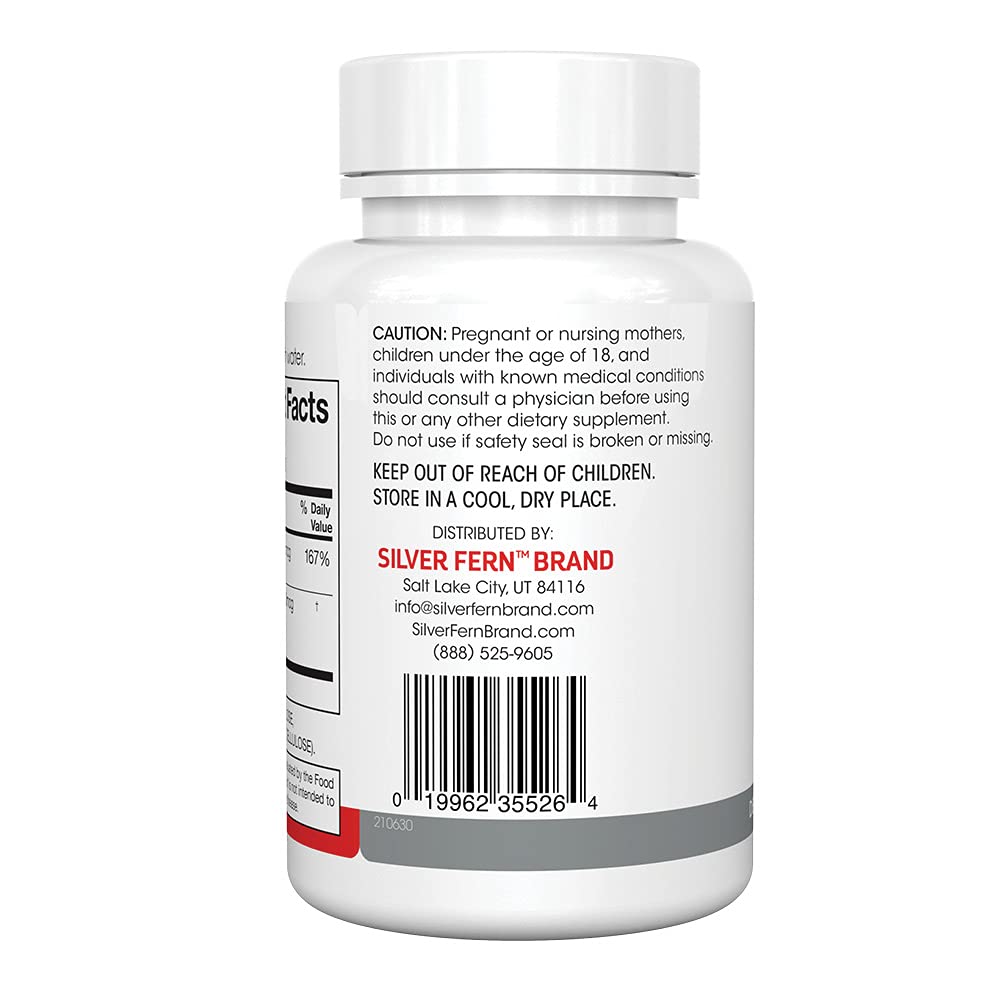 Silver Fern Vitamin K2-D3 Supplement Brand - Natural, Non-Synthetic - K2-7 as Menaquinone-7 (MK-7) - D3 as cholecalciferol - Bone, Heart & Energy Support (1 Bottle - 30 Capsules - 30 Servings) Silver Fern buy supplements Au