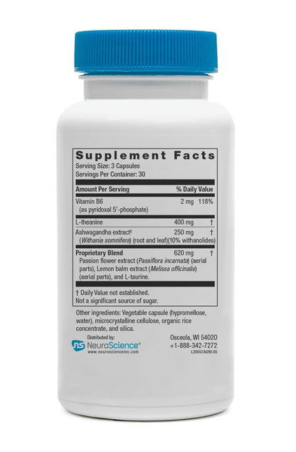 Neuroscience Alpha GABA Supplements - Mood Support Capsules with GABA & L-Theanine - Calming Supplements for Adults for Day or Night Anxiousness (90 ct) NeuroScienceBuy Supplements Australia