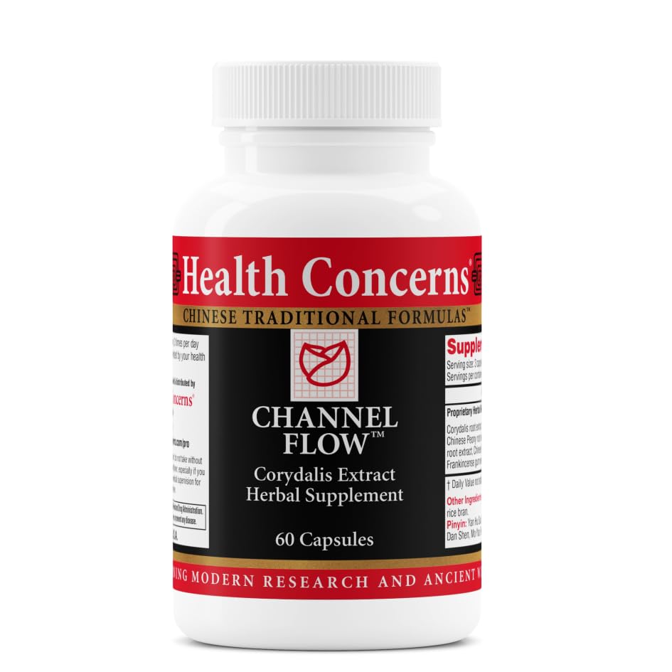Health Concerns Channel Flow – Muscle Relaxation & Pain Support Supplement for Men & Women – Corydalis Root Extract – Chinese Herbal Formula for Headaches, Joint & Menstrual Discomfort – 180 Capsules Health ConcernsBuy Supplements Australia