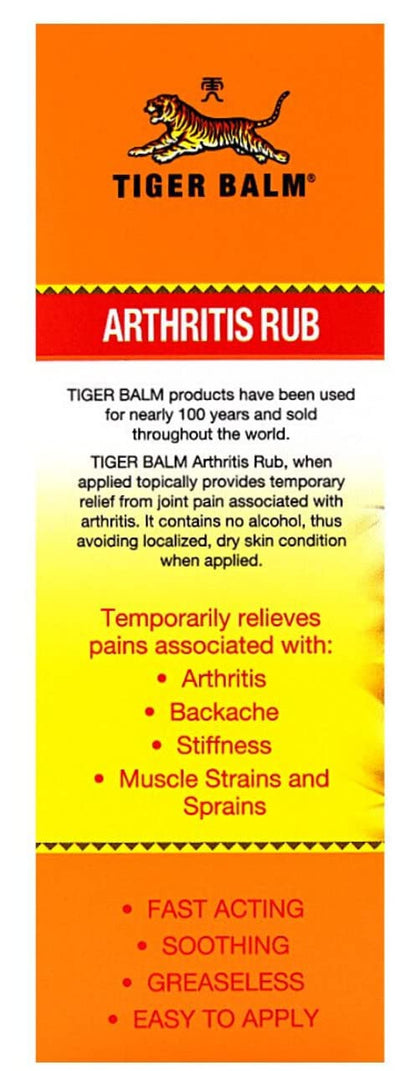 Tiger Balm Balm Arthritis Rub Tiger BalmBuy Supplements Australia