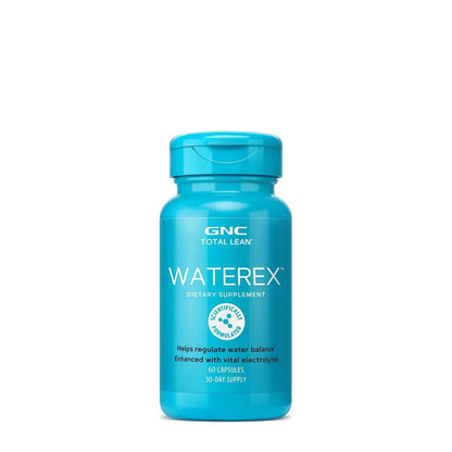 GNC Total Lean Waterex, Helps Regulate Water Balance, Enhanced with Vital Electrolytes, 60 Capsules GNCBuy Supplements Australia