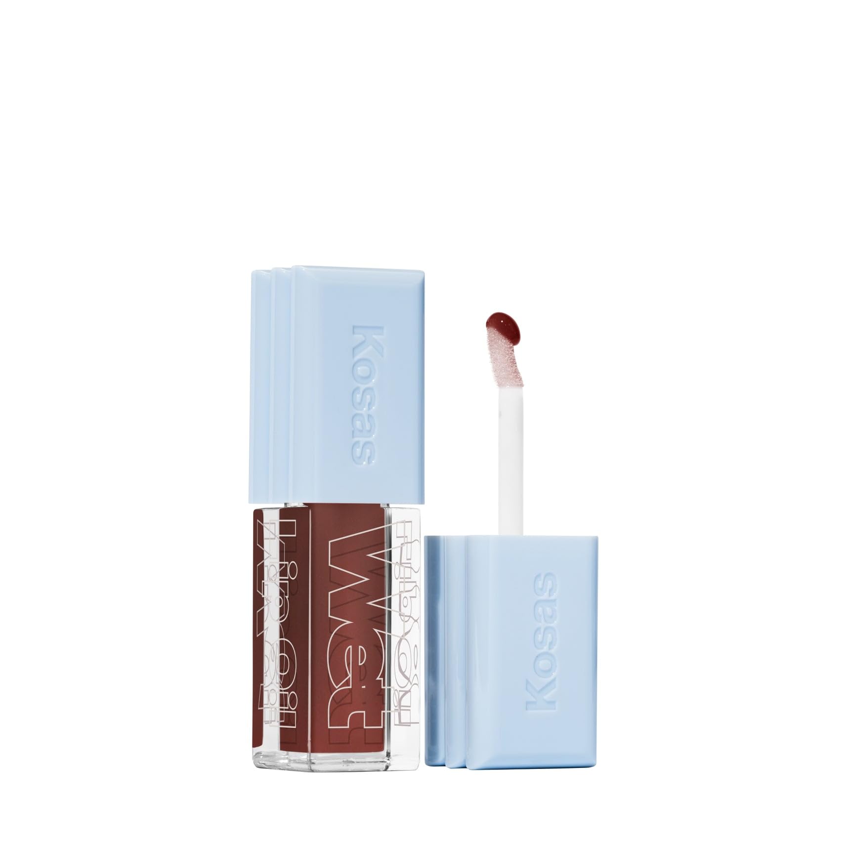 Kosas Wet Lip Oil Gloss – Plumping Peptide Lip Treatment Gloss in Sheer Rich Brown, Hydrating with Hyaluronic Acid, Peptides & Plant Oils, Non-Sticky, Vegan, Clean Beauty Lip Gloss (Cola) 0.15 oz Kosas buy supplements Au
