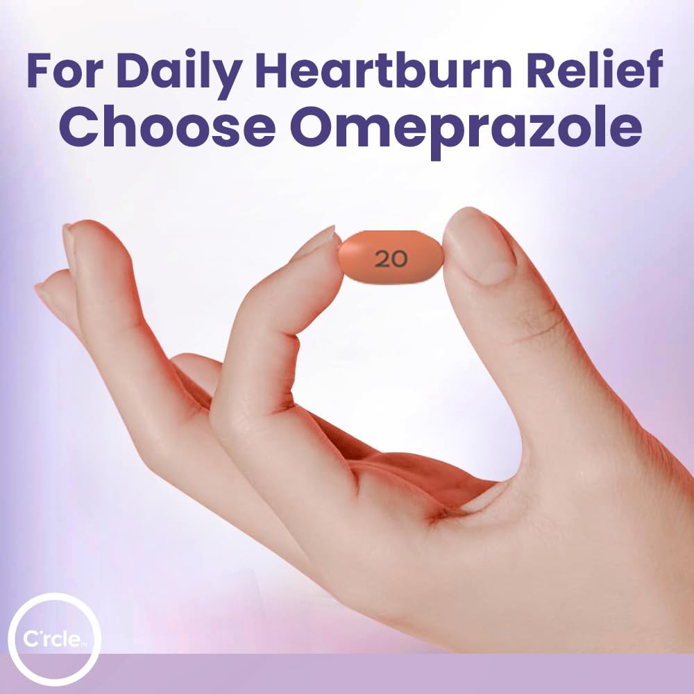 Omeprazole 20mg Bulk 84 ct - Heartburn Medicine Omeprazole Tablets - Acid Reducer Pills for Heartburn Relief and Acid Reflux Medicine - Six 14 Ct Bottles C'rcle buy supplements Au