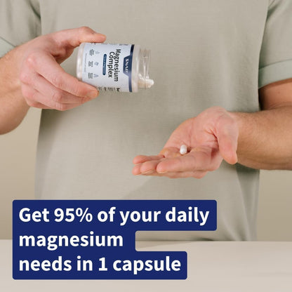 Snap Triple Magnesium Complex for Women & Men for Sleep & Muscle Support – 400mg, 3-in-1 Magnesium Supplement – Bisglycinate, Citrate & Oxide – Chelated for High-Absorption, 60 Vegetarian Capsules Snap Supplements buy supplements Au