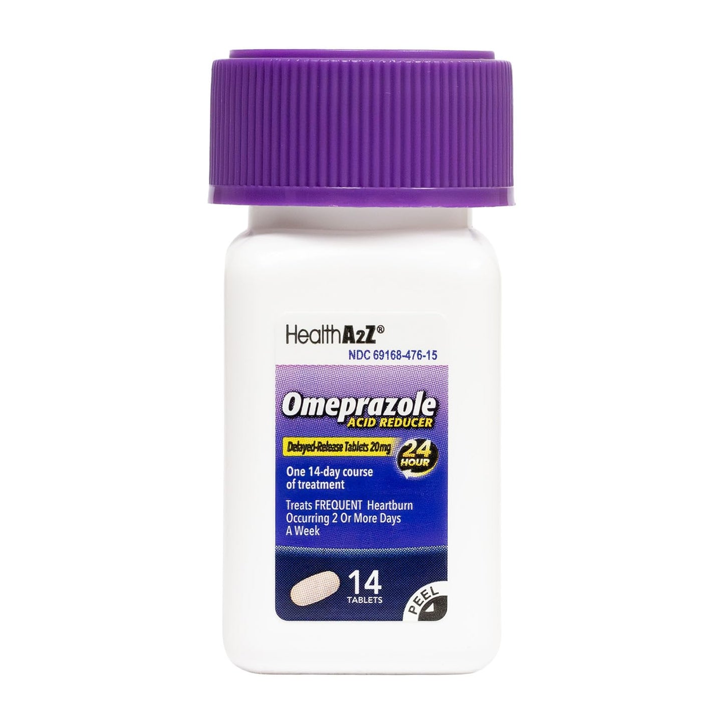 HealthA2Z® Acid Reducer | Omeprazole 20mg | Delayed - Release Tablets | 24 Hours | Treats Frequent Heartburn | Occuring 2 or More Days A Week (14 Counts) HealthA2Z buy supplements Au