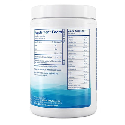 Nordic Naturals Nordic Beauty Collagen Peptides, Unflavored - 10.6 Ounces - Collagen Supplement for Skin Health and Elasticity - for Hot and Cold Beverages - 30 Servings Nordic Naturals buy supplements Au