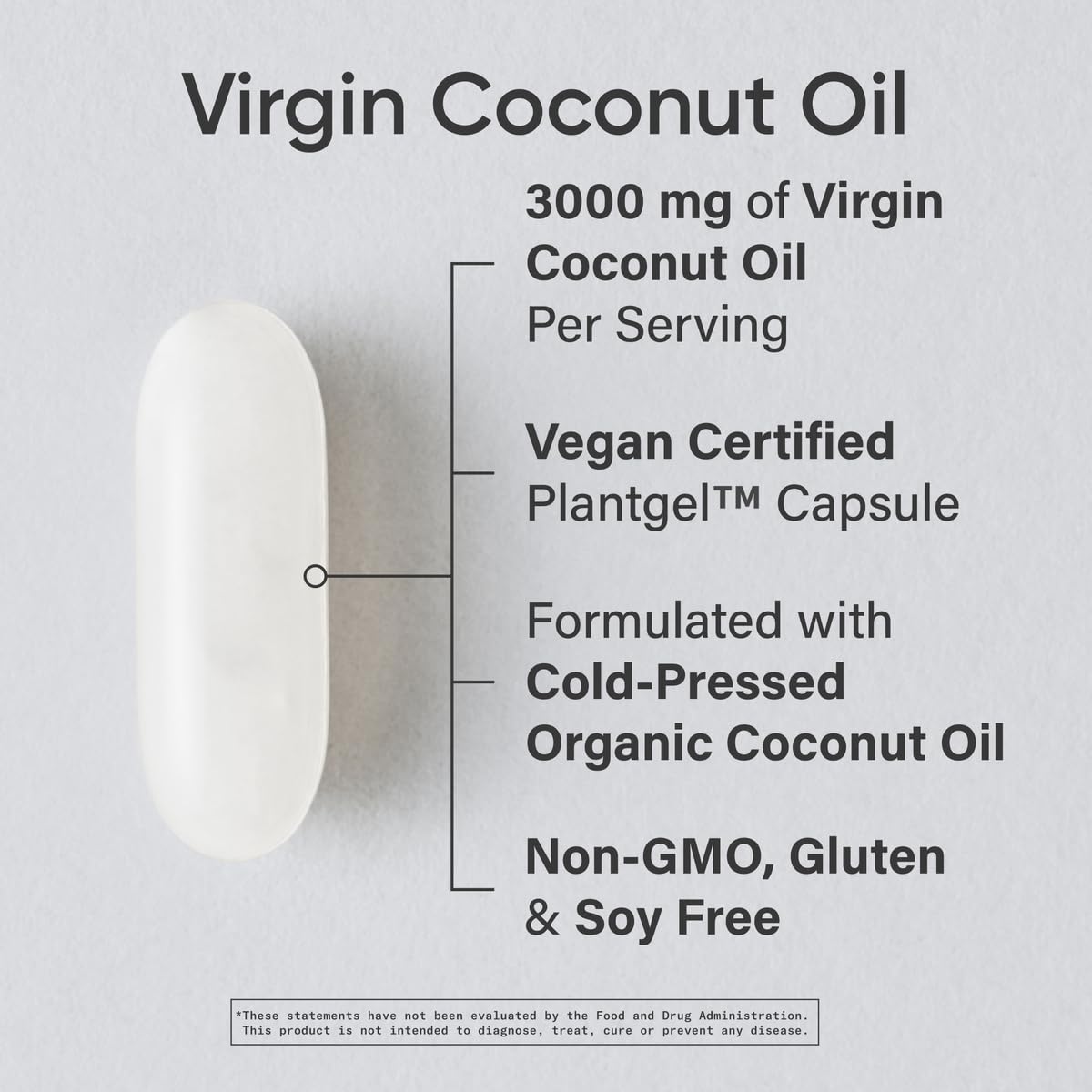 Sports Research® Organic Coconut Oil Capsules 3000MG - Cold Pressed Extra Virgin Coconut Oil with Medium Chain Triglycerides (MCTs) - Vegan Friendly & Non-GMO Verified - 120 Softgels Sports Research buy supplements Au