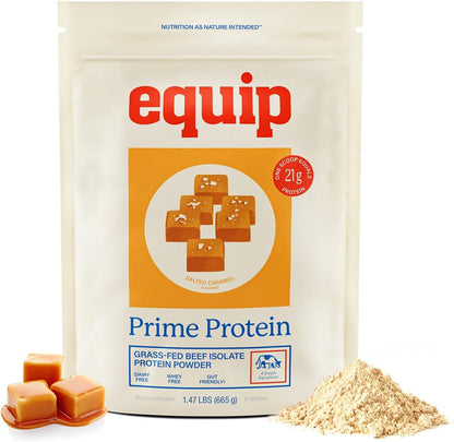 Equip Foods Prime Protein Powder Peanut Butter & Prime Protein Powder Salted Caramel