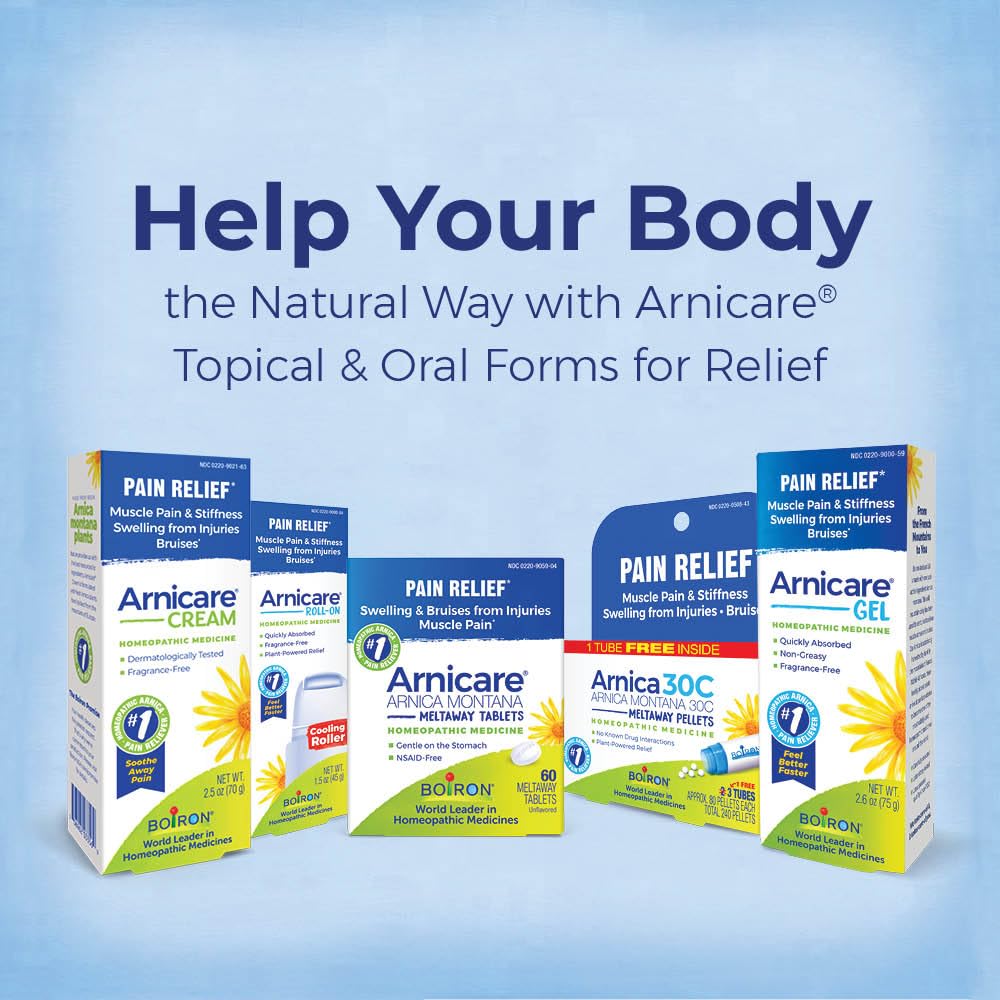 Boiron Arnicare Ointment for Relief of Joint Pain, Muscle Pain, Muscle Soreness, and Swelling from Bruises or Injury - Non-greasy and Fragrance-Free - 1 oz BoironBuy Supplements Australia