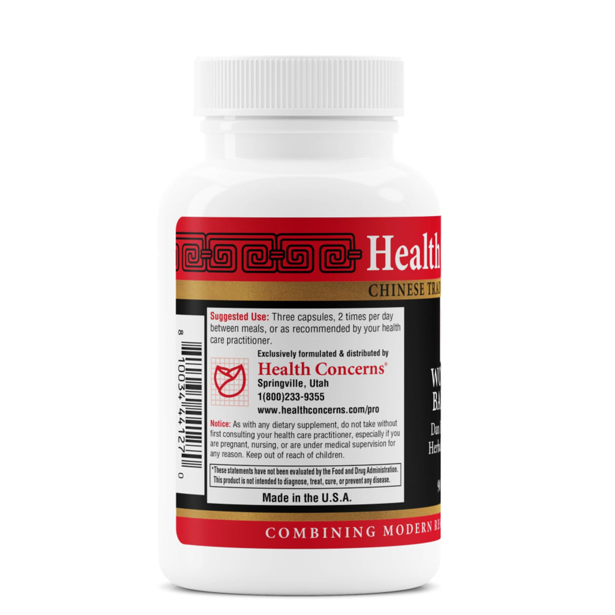 Health Concerns Woman's Balance – Herbal PMS Support Supplement for Women – Menstrual Cycle & Menopause Relief – Chinese Herbal Formula – Mood Support & Hormonal Balance – 90 Capsules