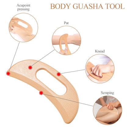 Dukucr 3Pcs Wood Therapy Massage Tools Lymphatic Drainage Massager Wooden Massager Body Sculpting Tools for Maderoterapia,Anti-Cellulite,Pain Relief(3-in-1 Massager) Dukucr buy supplements Au