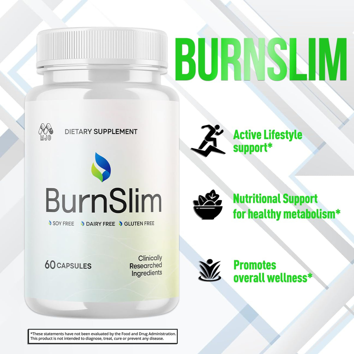 (2 Pack) Burn Slim Capsules, Official Burnslim Pills with All Natural Ingredients, Advanced Burn Slim Health and Wellness Vitamin Supplement Supporting Active Lifestyle for Women & Men (120 Capsules) MJOBuy Supplements Australia