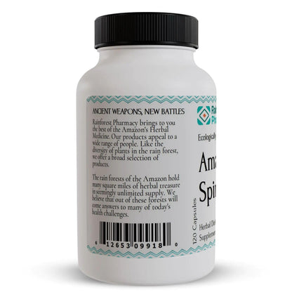 Rainforest Pharmacy Spiro Natural Herbal Supplement| 120 Vegetarian Capsules, 500 mg | Ecologically Wildcrafted Chanca Piedra & 5 Amazon Rainforest Herbs | Non-GMO Rainforest PharmacyBuy Supplements Australia