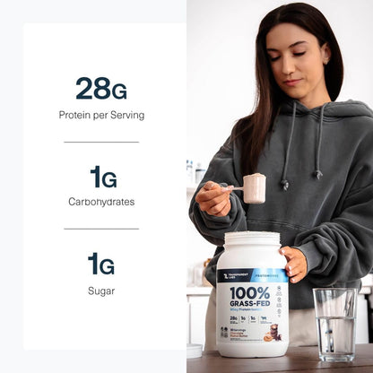 Transparent Labs Grass-Fed Whey Protein Isolate, French Vanilla, Creatine HMB, Unflavored