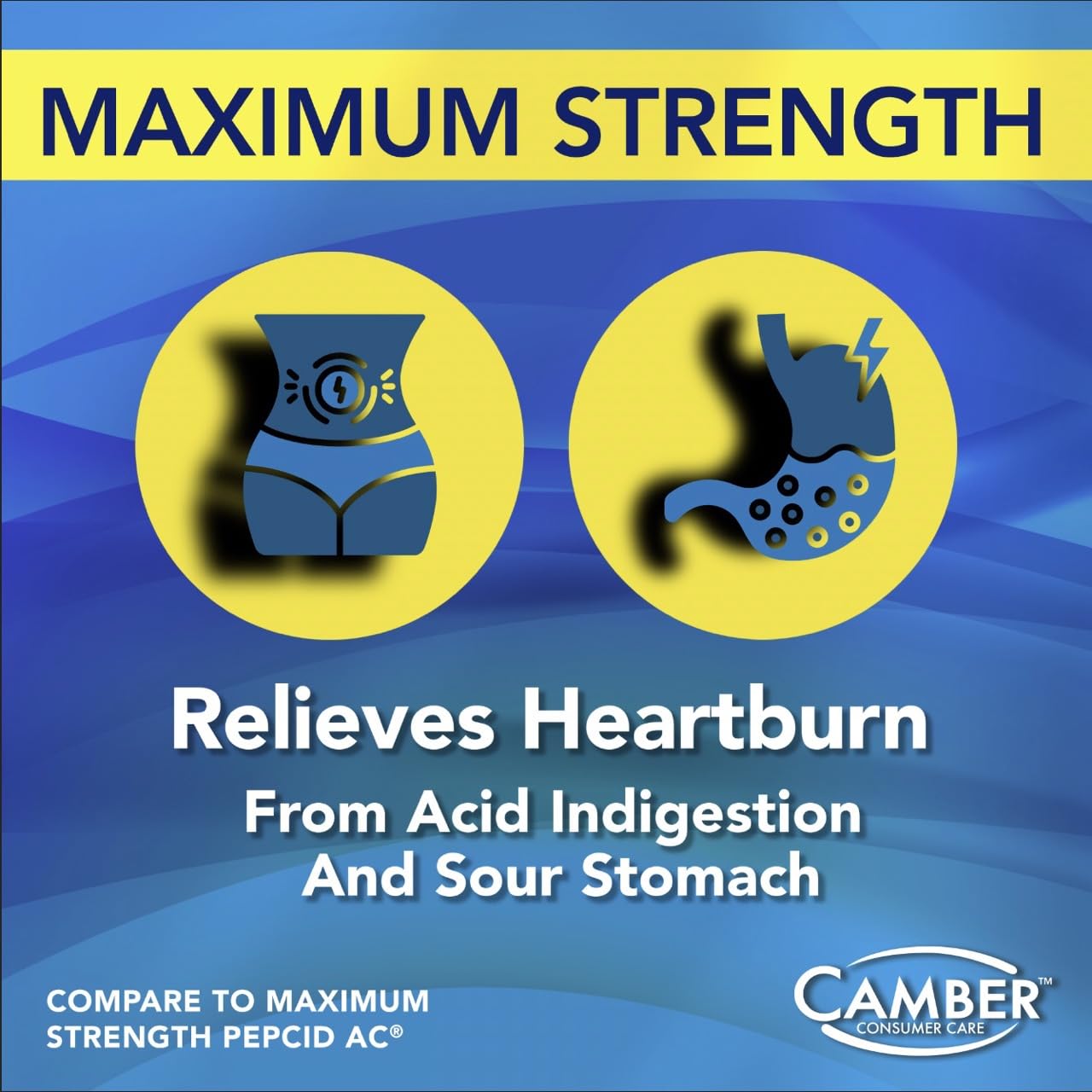 Camber Famotidine Tablets 20 mg Maximum Strength Acid Reducer 500ct Family Pack CAMBER PHARMACEUTICALS, INC buy supplements Au