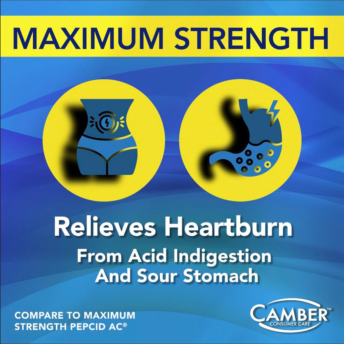 Camber Famotidine Tablets 20 mg Maximum Strength Acid Reducer 500ct Family Pack CAMBER PHARMACEUTICALS, INC buy supplements Au