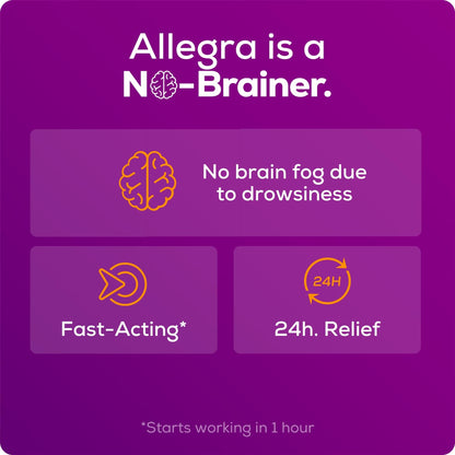 Allegra Adult 24-Hour Allergy Relief Tablets, Non-Drowsy Indoor and Outdoor Allergy Medicine, 180 mg Fexofenadine HCI Antihistamine Pill, 90 Count Plus 1 Count Travel Pack Allegra buy supplements Au