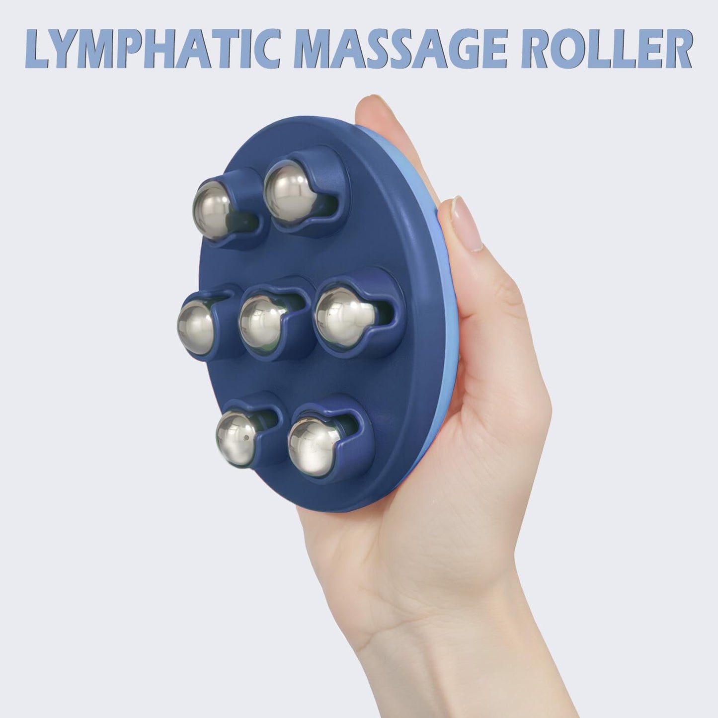 iunxkmi Lymphatic Massage Roller for Cellulite Remover Body Sculpting - Handheld Cellulite Massage Tool for Body Bloat Blood Circulation Lymphatic Drainage Blue iunxkmi buy supplements Au