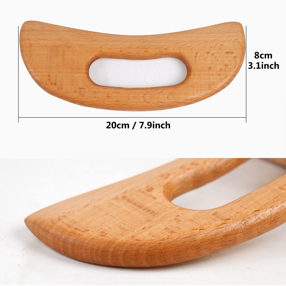 FKYzixeh Lymphatic Drainage Massager, Wooden Gua Sha Tool for Body, Manual Massage Scraper for Anti Cellulite and Relieve Muscle Fatigue, Body Gua Sha Paddle (Style A) FKYzixeh buy supplements Au