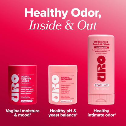 O Positiv URO Vaginal Moisture & Mood – Formulated to Support Vaginal Moisture, Mood & Relaxation – with KSM-66® Ashwagandha, Ginkgo Biloba, Mucuna pruriens, and GABA – 30 Servings O Positiv buy supplements Au