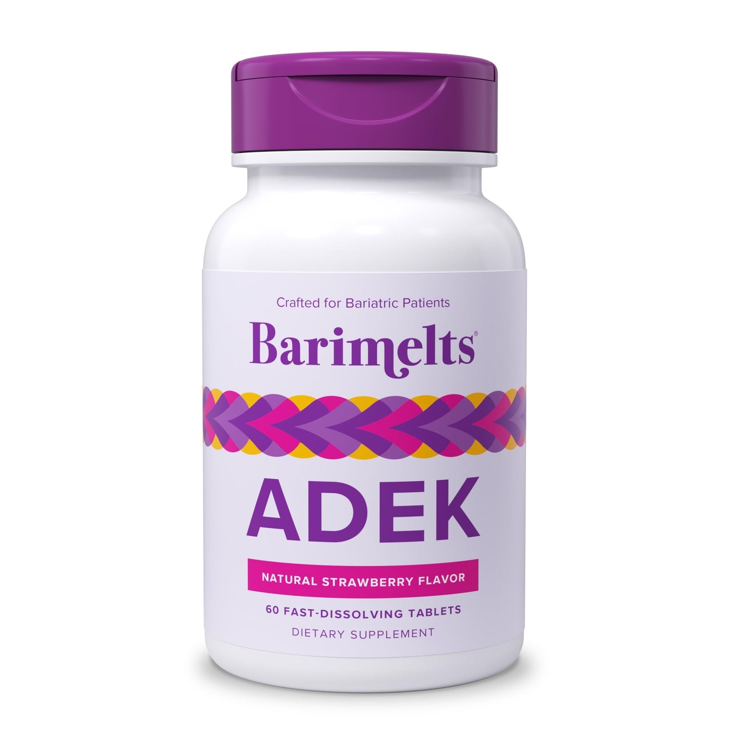 Barimelts ADEK - 60 Fast-Dissolving Tablets (2-Month Supply) - Sugar-Free Bariatric Vitamins for Women Including Vitamin A, Vitamin D, Vitamin E & Vitamin K, Natural Strawberry Flavor BariMelts buy supplements Au