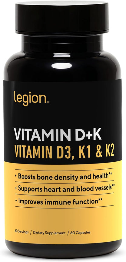 LEGION Complete Health Bundle – Triumph Multivitamin for Men + Triton Triple Strength Fish Oil + Vitamin D3 K2 Supplement – Daily Wellness Stack for Energy, Heart, Bone & Immune Support