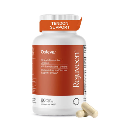 Rejuveen Osteva Joint Support Supplement for Women | High Potency Collagen, Turmeric, Boswellia | for Flexible Cartilage & Tendons, Resilient Knees & Hip, Improved Mobility | Non-GMO, 60 Ct Rejuveen buy supplements Au