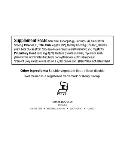 Isagenix Immune Shake Booster - Supports Healthy Immune Function with Wellmune® Beta-Glucans & Mushroom Blend - Unflavored Powder for Easy Mixing - Good Source of Fiber - No Artificial Ingredients IsagenixBuy Supplements Australia