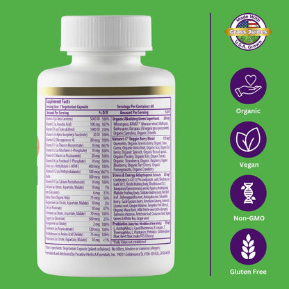 Paradise Herbs Earth's Blend Once Daily Multivitamin & B-Complex Bundle Paradise HerbsBuy Supplements Australia