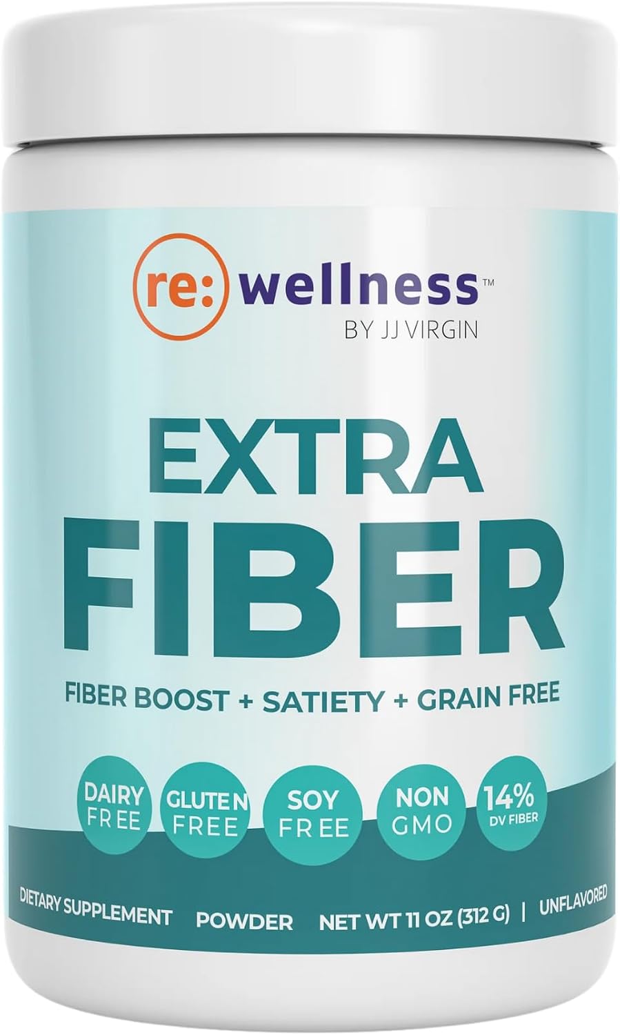 Reignite Wellness by JJ Virgin Vanilla Paleo-Inspired All-in-One Shake and Extra Fiber Powder Supplement