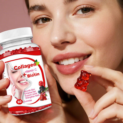 Moxca Hydrolyzed Marine Collagen Gummies for Women | Vegan Collagen Support with Biotin, Vitamins C & E | Daily Beauty Supplement for Hair, Skin & Nails | Natural Fruit Flavor, Clean Formula Moxca buy supplements Au