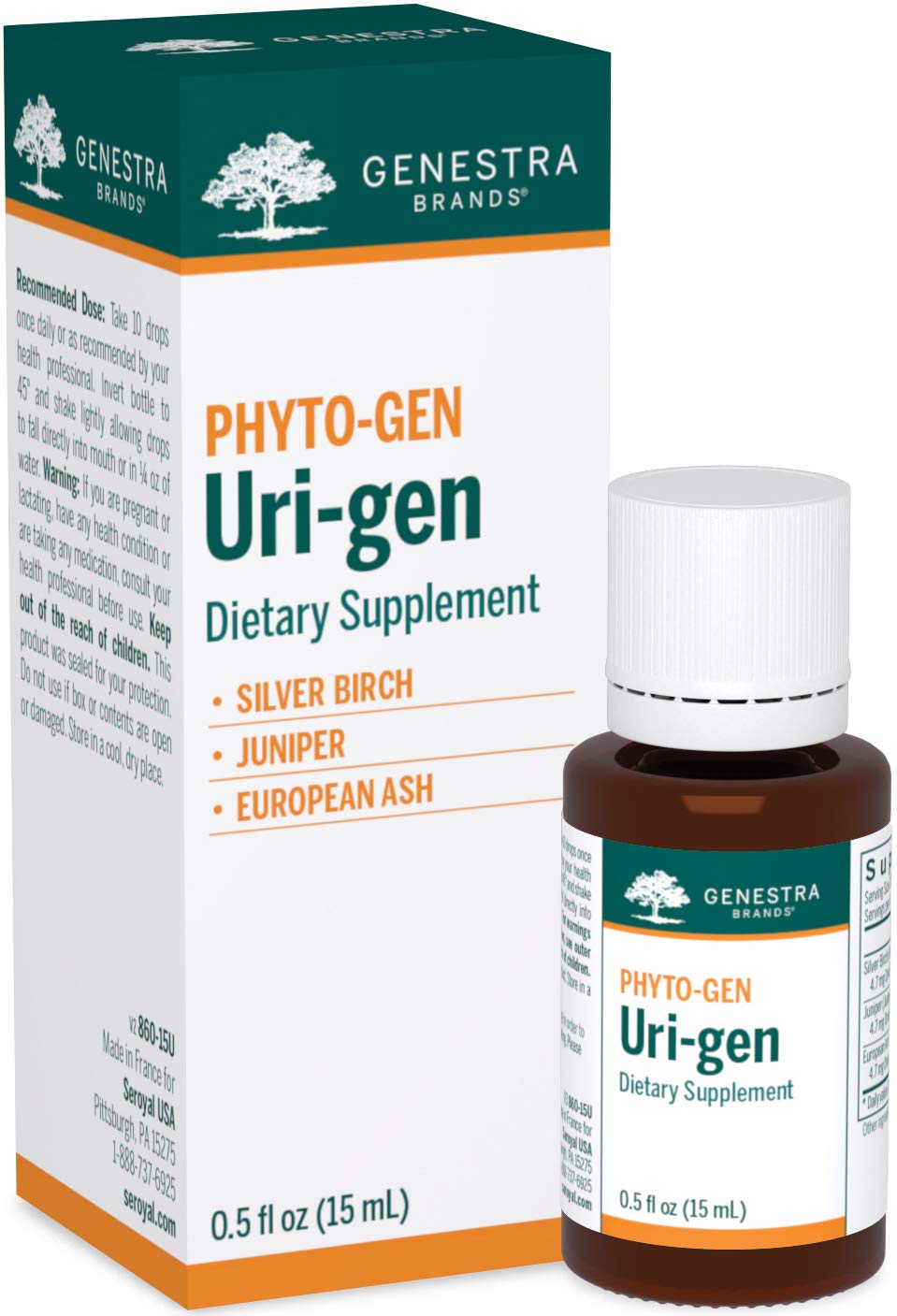 Genestra Brands Uri-gen | Silver Birch, Juniper, and European Ash Herbal Supplement | 0.5 fl. oz. Genestra BrandsBuy Supplements Australia