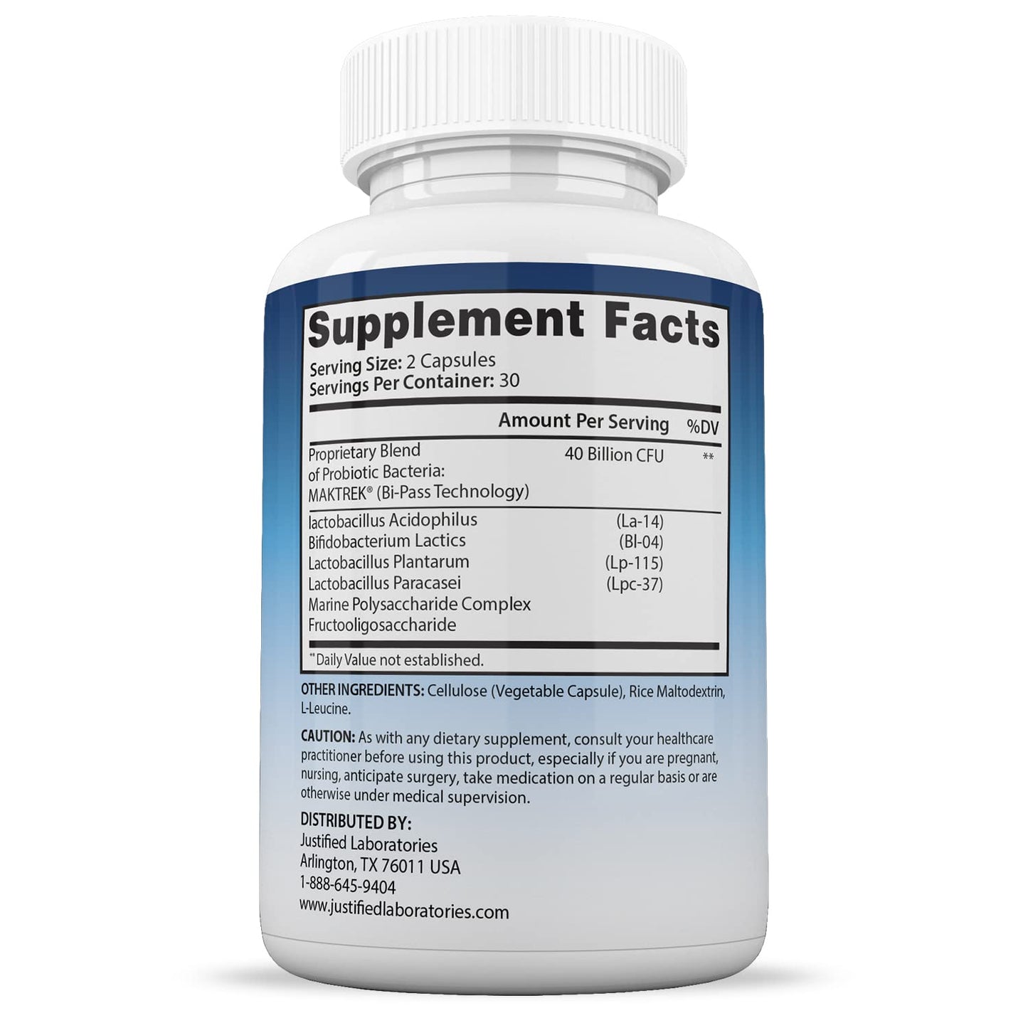 Justified Laboratories (3 Pack) Fungus Defend Max Pills 40 Billion CFU Probiotic 180 Capsules Justified Laboratories buy supplements Au