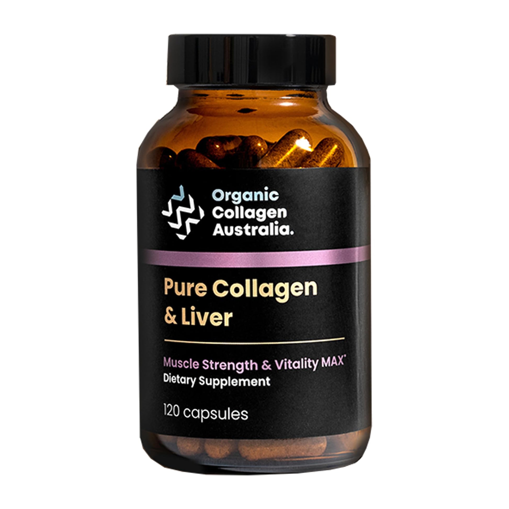 Organic Collagen Australia Pure Collagen & Liver Capsules – Muscle Strength & Vitality with Hydrolyzed Collagen, Grass-Fed Liver, and Vitamin B12 – 120 Capsules Organic Collagen Australia buy supplements Au