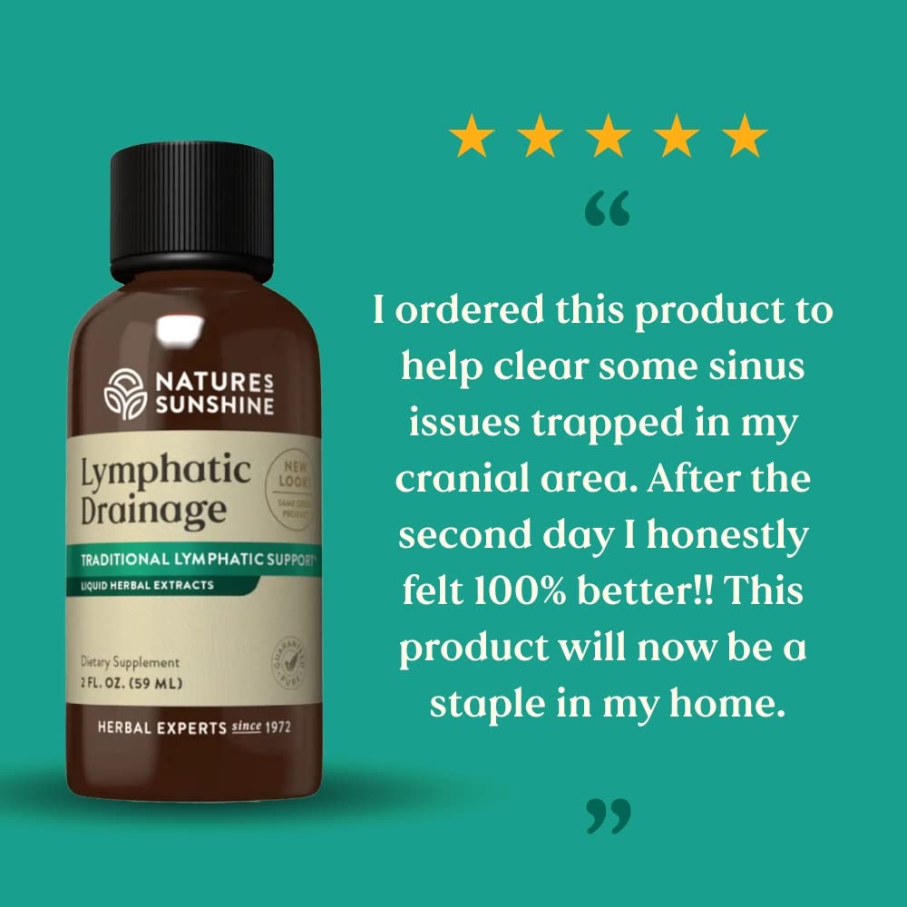 Nature's Sunshine Lymphatic Drainage, 2 Fl. Oz | Lymphatic Drainage Supplement Promotes The Efficient Drainage of The Lymphatic System to Promote Overall Health Nature's Sunshine buy supplements Au