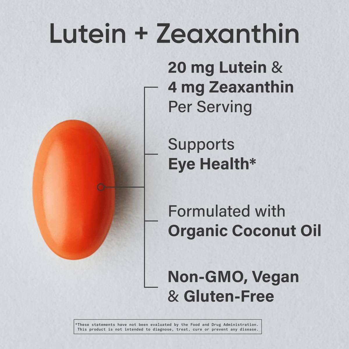 Sports Research® Lutein and Zeaxanthin Capsules - Eye Health Support Supplement Made with Lute-Gen® and Organic Coconut Oil - Vegan Friendly & Non-GMO Verified - 30 Veggie Softgels Sports Research buy supplements Au