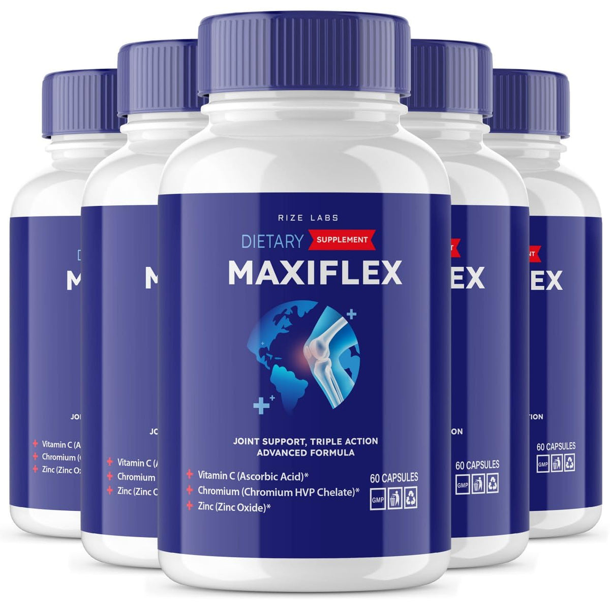 rize labs - Maxi Flex All Natural Suppplement, Capsules for Joint Support, Pills for Mobility and Flexibility, Advanced Formula Supplement, Triple Action (300 Capsules) rize labsBuy Supplements Australia