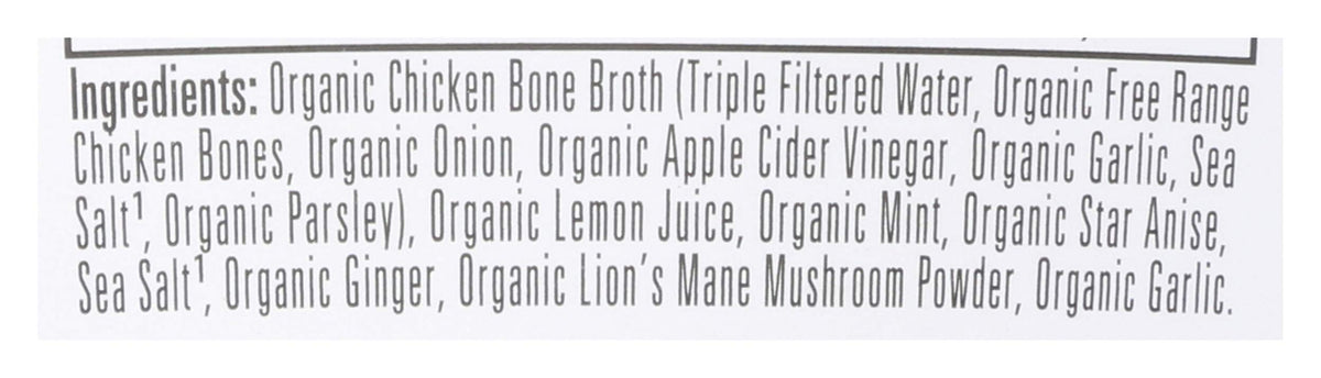 Bonafide Provisions Fresh Organic Be Well Broth with Lemon, Mint & Ginger Organic Chicken Bone Broth, Frozen 8 fl oz - Gluten-Free, Grain-Free, Paleo and Keto Friendly Bonafide Provisions buy supplements Au