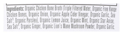 Bonafide Provisions Fresh Organic Be Well Broth with Lemon, Mint & Ginger Organic Chicken Bone Broth, Frozen 8 fl oz - Gluten-Free, Grain-Free, Paleo and Keto Friendly Bonafide Provisions buy supplements Au