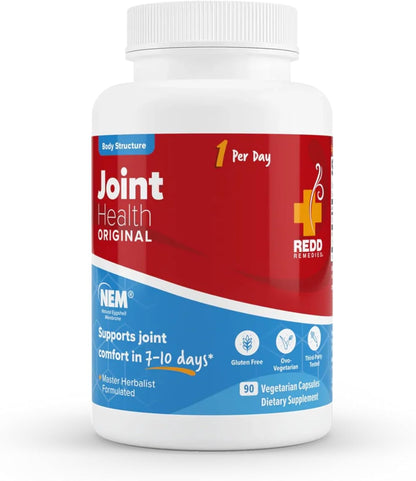 Redd Remedies Joint Health Original, 90 Capsules, and Calcium Mag + D, 120 Capsules