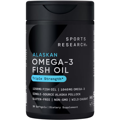 Sports Research® Cognitive Health Support Pack - Triple Strength Omega 3 Fish Oil EPA DHA Fatty Acids from Wild Alaskan Pollock & Magtein Magnesium L-Threonate Sports Research buy supplements Au