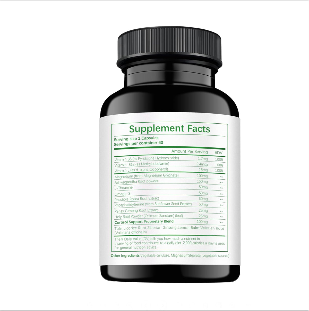 HABIZIYA Cortisol Support Supplement with Magnesium Glycinate, L-Theanine, Ashwagandha, Phosphatidylserine,Rhodiola Rosea 15-in-1 Hormone Balance for Women Men Mood, Focus, Sleep Support 60 Capsules HABIZIYABuy Supplements Australia