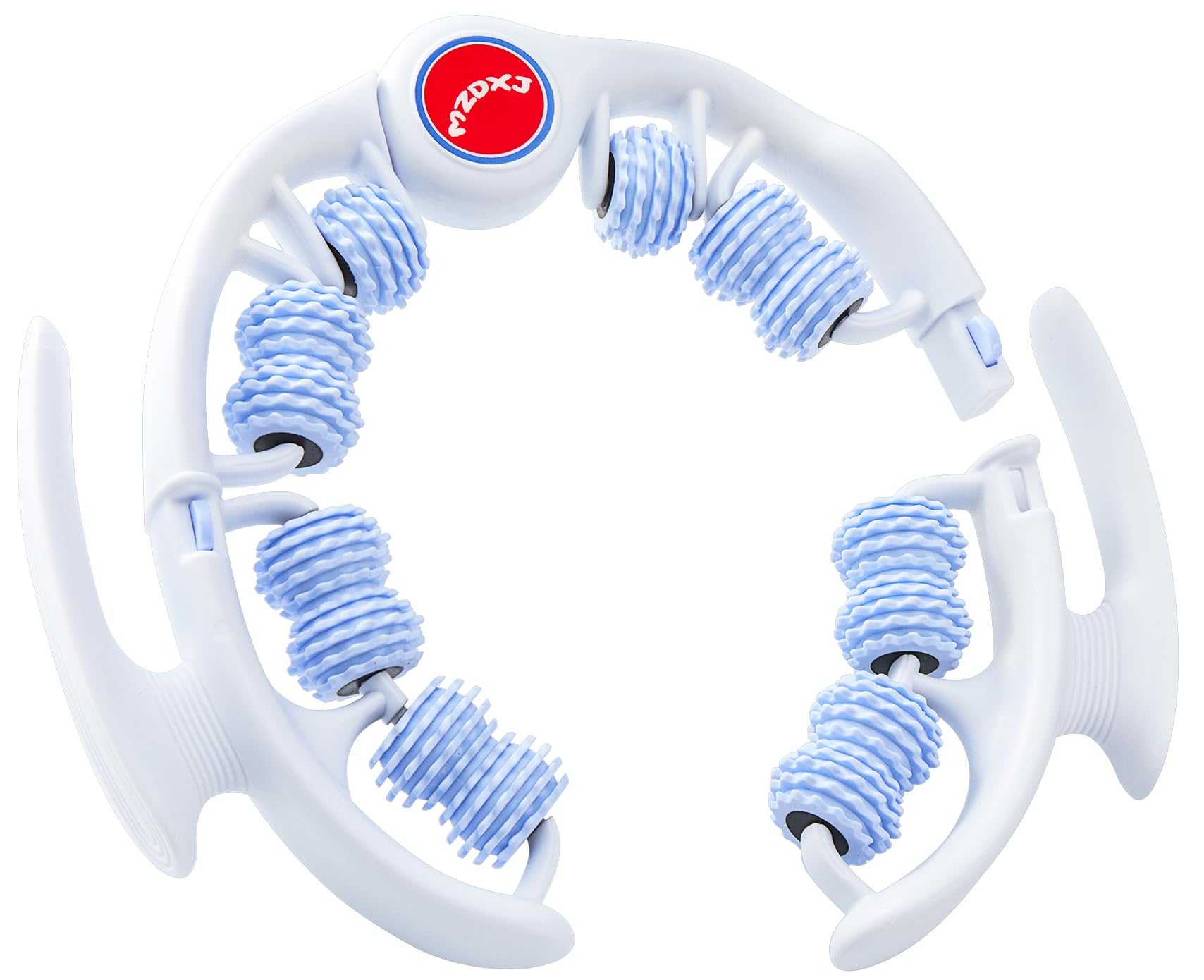MZDXJ Cellulite Massage Tool - Lymphatic Drainage Massager - Muscle Roller, Deep Fascia Massage, Dimpled Skin Removal, Legs/Thighs/Buttocks, Anti-Cellulite Roller, Smooth Skin (14 Wheel - Blue) MZDXJ buy supplements Au