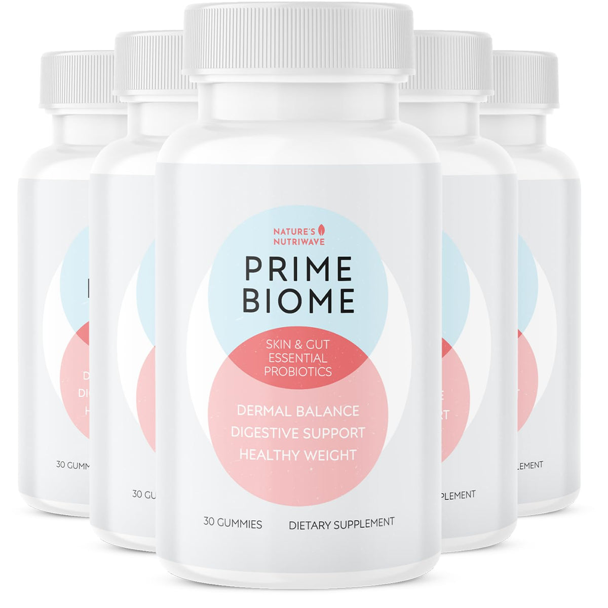 Nature’s NutriWave PrimeBiome Probiotic Gummies – Plant-Based Blend with Inulin, Lion’s Mane, Ginger & More– Non-GMO, No Stimulants, GMP Certified – 30 Gummies, 6 Month Supply Nature’s NutriWaveBuy Supplements Australia
