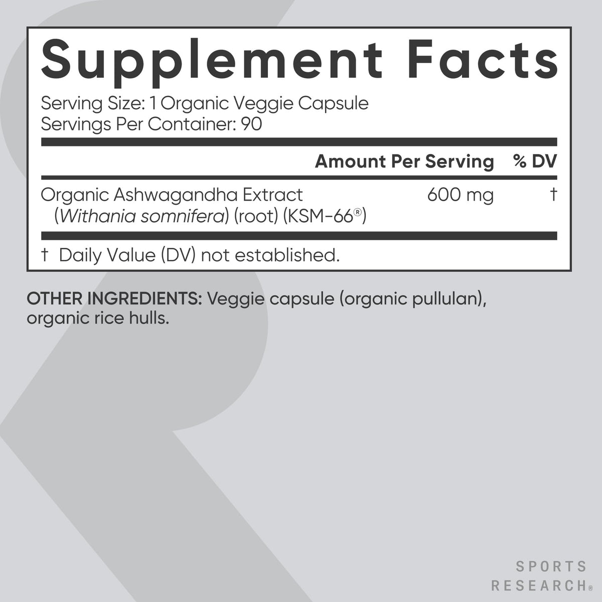Sports Research® Organic Ashwagandha – Adaptogen for Relaxation, Calm & Sleep Support – Made with Organic KSM-66® – 600 mg – Non-GMO Verified, Gluten-Free, Certified Vegan – 90 Veggie Capsules Sports Research buy supplements Au