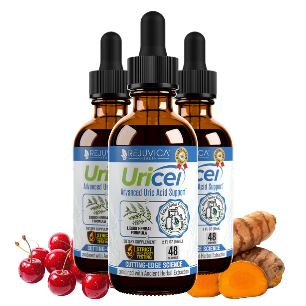 Uricel - Advanced Uric Acid Support & Cleanse Supplement - Liquid Delivery for Better Absorption - Tart Cherry, Chanca Piedra, Celery Seed, Turmeric & More! Rejuvica Health buy supplements Au