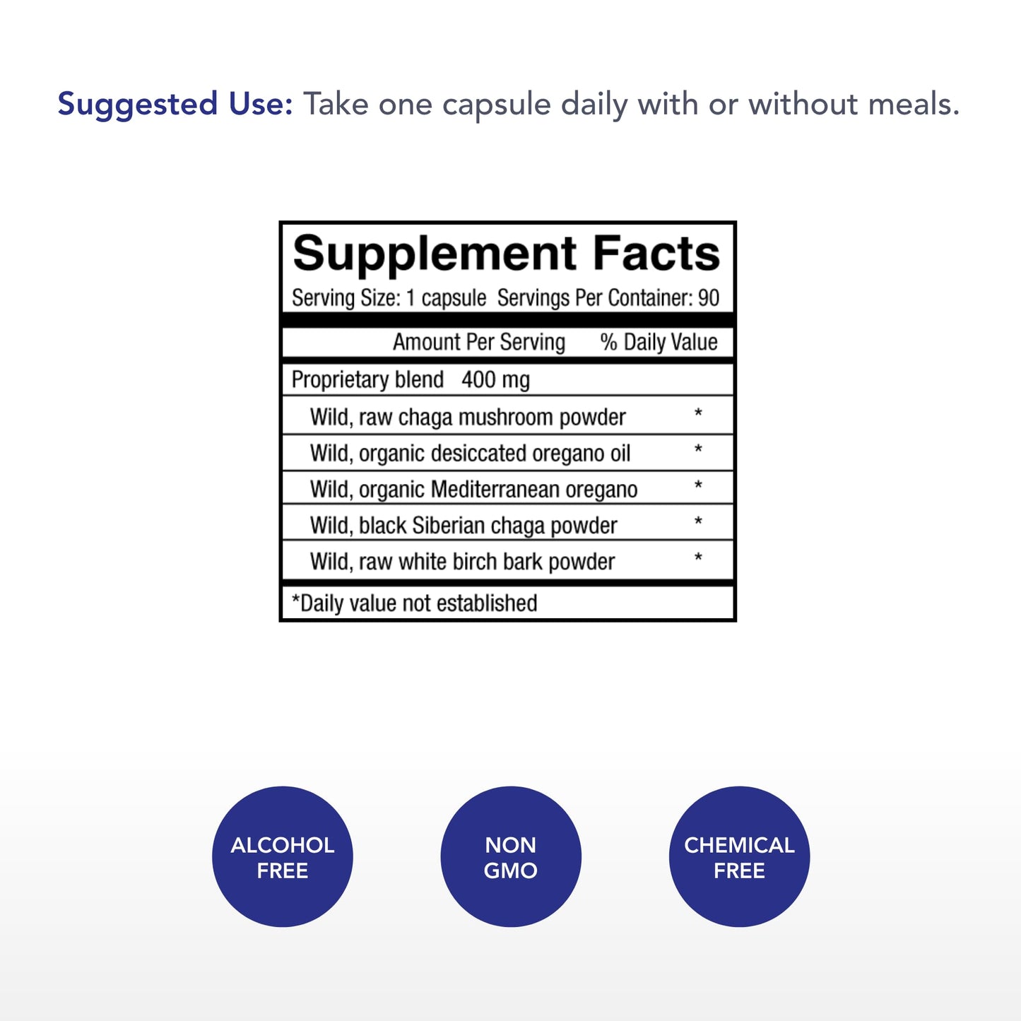 Physician's Strength ChagaStrength - 90 Capsules - Wild, Raw Chaga Complex - Immune & Physical Support - Non-GMO - 90 Servings Physician's Strength buy supplements Au