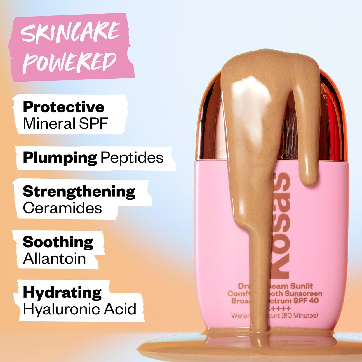 Kosas DreamBeam SPF 40 Mineral Sunscreen for Face + Makeup Prep – Lightweight Hydrating Sun Protection, 40 ml Kosas buy supplements Au