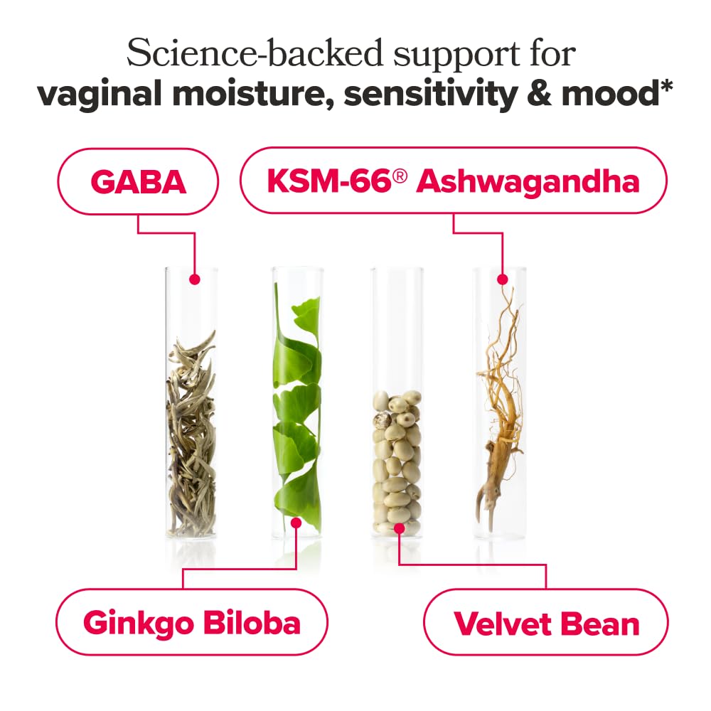 O Positiv URO Vaginal Moisture & Mood – Formulated to Support Vaginal Moisture, Mood & Relaxation – with KSM-66® Ashwagandha, Ginkgo Biloba, Mucuna pruriens, and GABA – 30 Servings O Positiv buy supplements Au